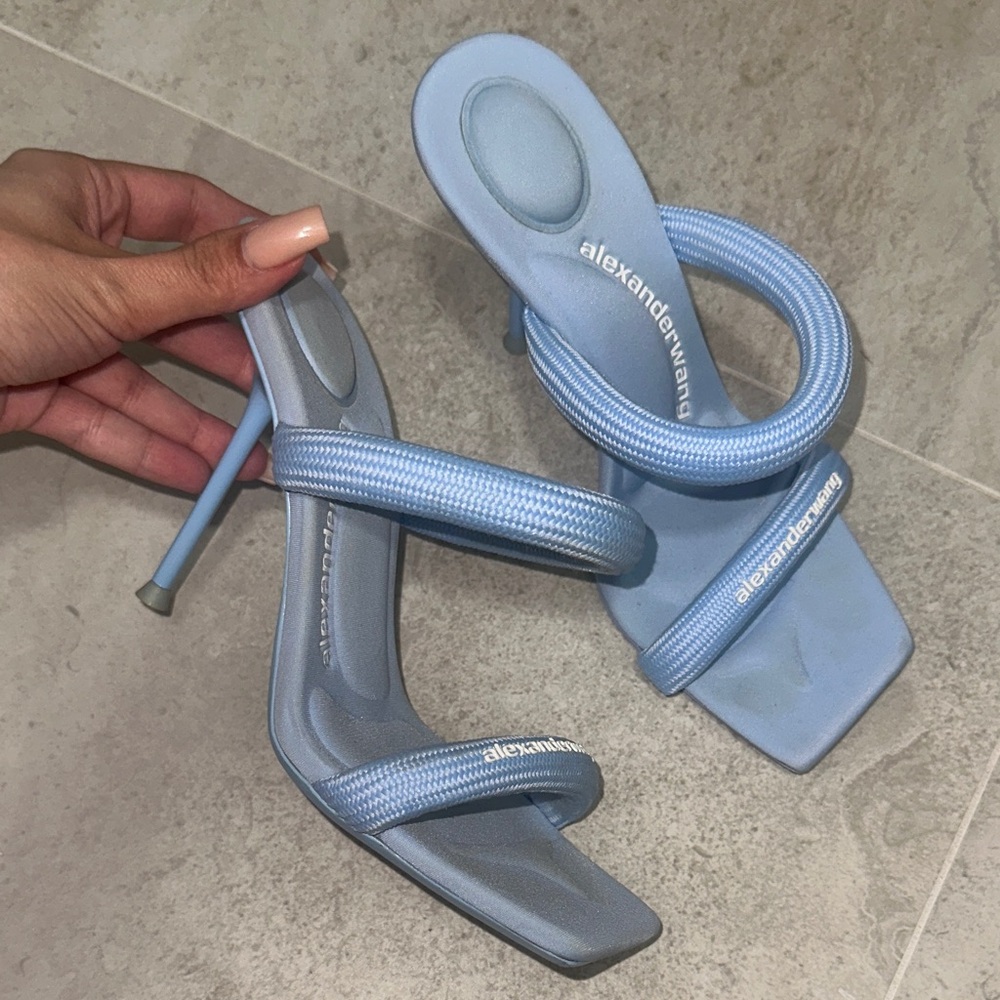 Alexander Wang Light Blue Strappy Heels